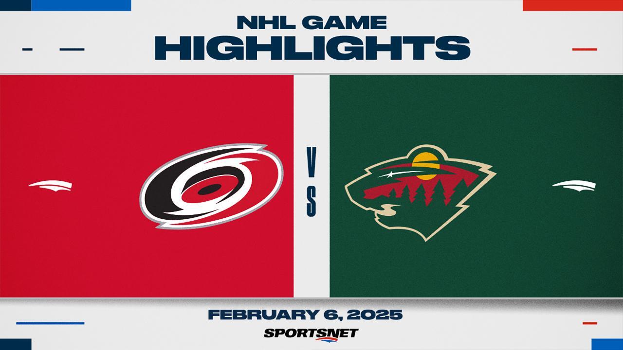 NHL Highlights: Wild 2, Hurricanes 1