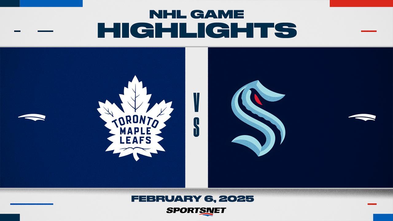 NHL Highlights: Maple Leafs 3, Kraken 1