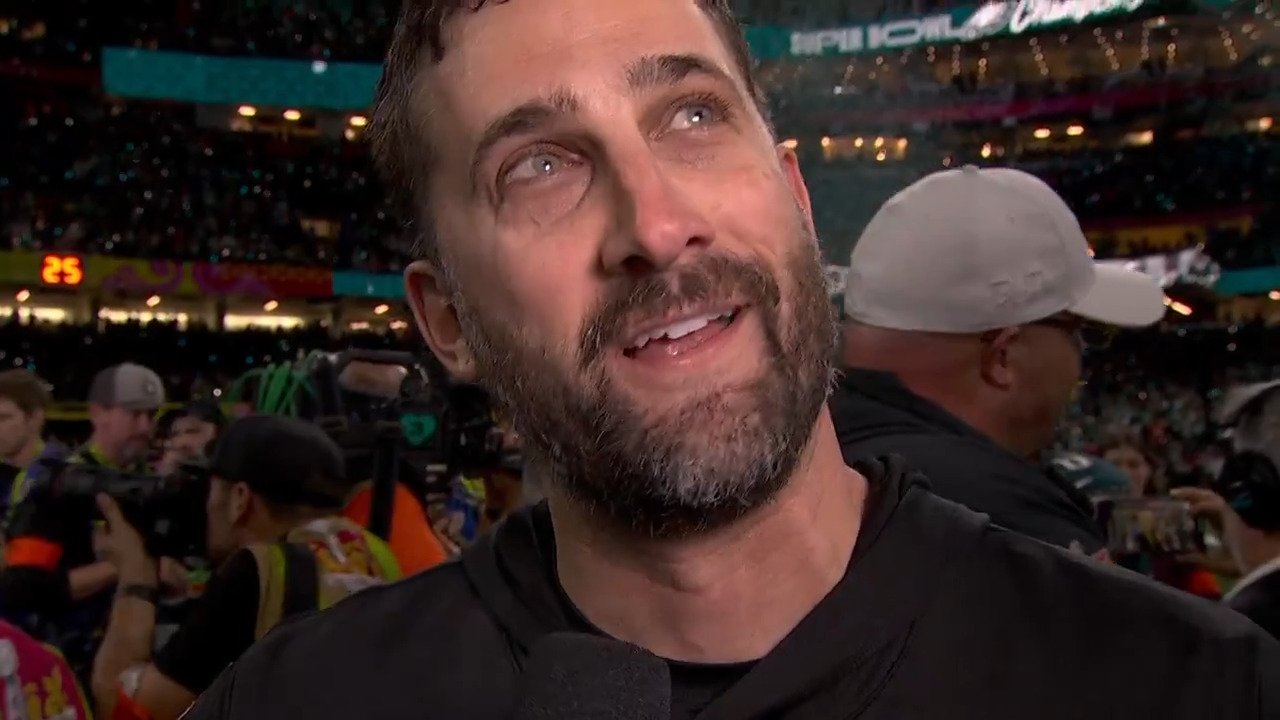 ‘Happy tears!’: Eagles’ Sirianni emotional after Super Bowl LIX win