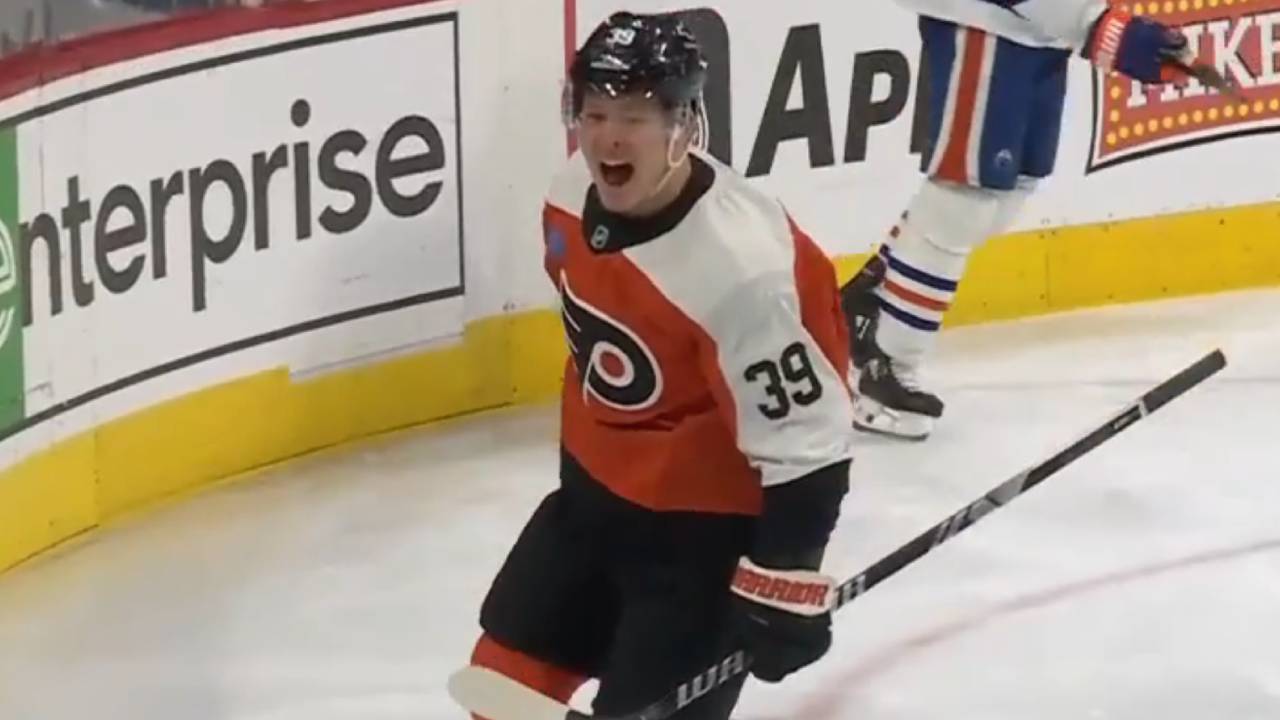 Flyers’ Michkov follows up on missed shot before beating Oilers’ Skinner