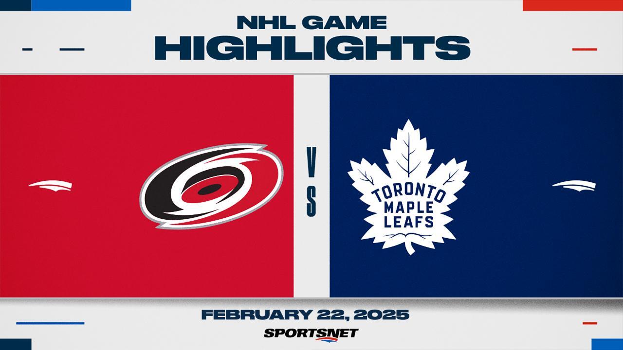 NHL Highlights: Maple Leafs 6, Hurricanes 3