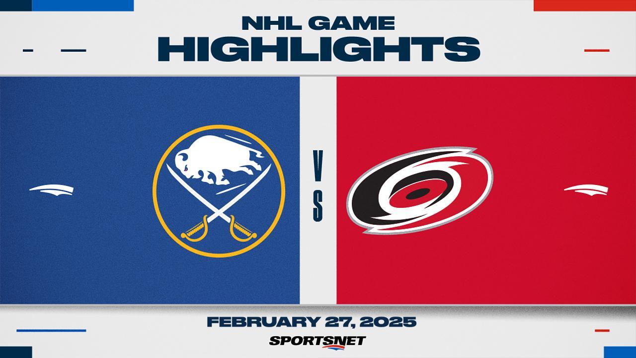 NHL Highlights: Hurricanes 5, Sabres 2