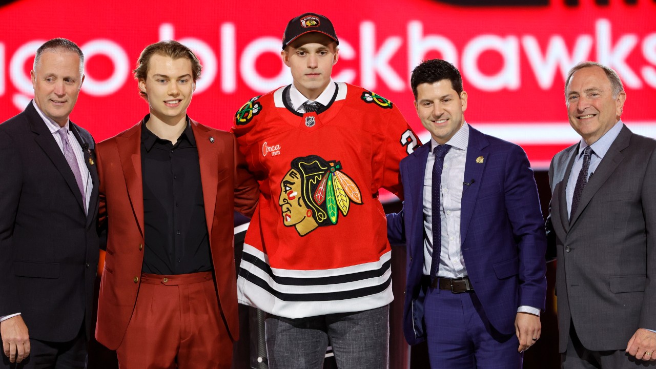 Blackhawks recall No. 2 pick Artyom Levshunov just to practice