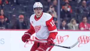 Detroit Red Wings' Andrew Copp plays during an NHL hockey game, Tuesday, Jan. 21, 2025, in Philadelphia. (Matt Slocum/AP)