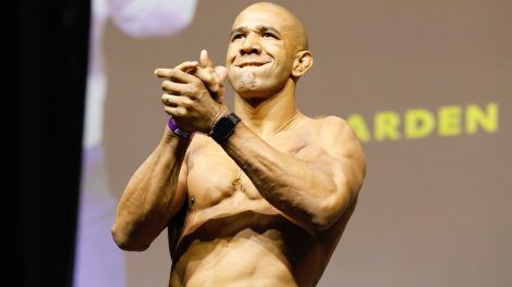 Gregory-Rodrigues-poses-at-a-UFC-ceremonial-weigh-in