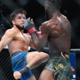 Henry-Cejudo-kicks-Aljamain-Sterling-during-the-first-round-of-a-bantamweight-title-bout-at-UFC-288-in-2023