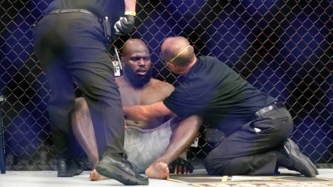 Medical-personnel-seen-checking-on-Jairzinho-Rozenstruik-after-he-was-knocked-out-by-Francis-Ngannou-in-the-first-round-of-a-UFC-249-heavyweight-mixed-martial-arts-bout