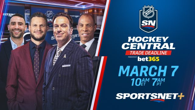 Mira la fecha límite de comercio central de hockey en Sportsnet