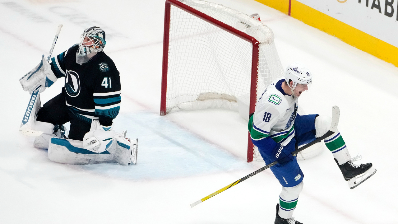 O’Connor scores penalty shot goal in overtime to give Canucks win over Sharks