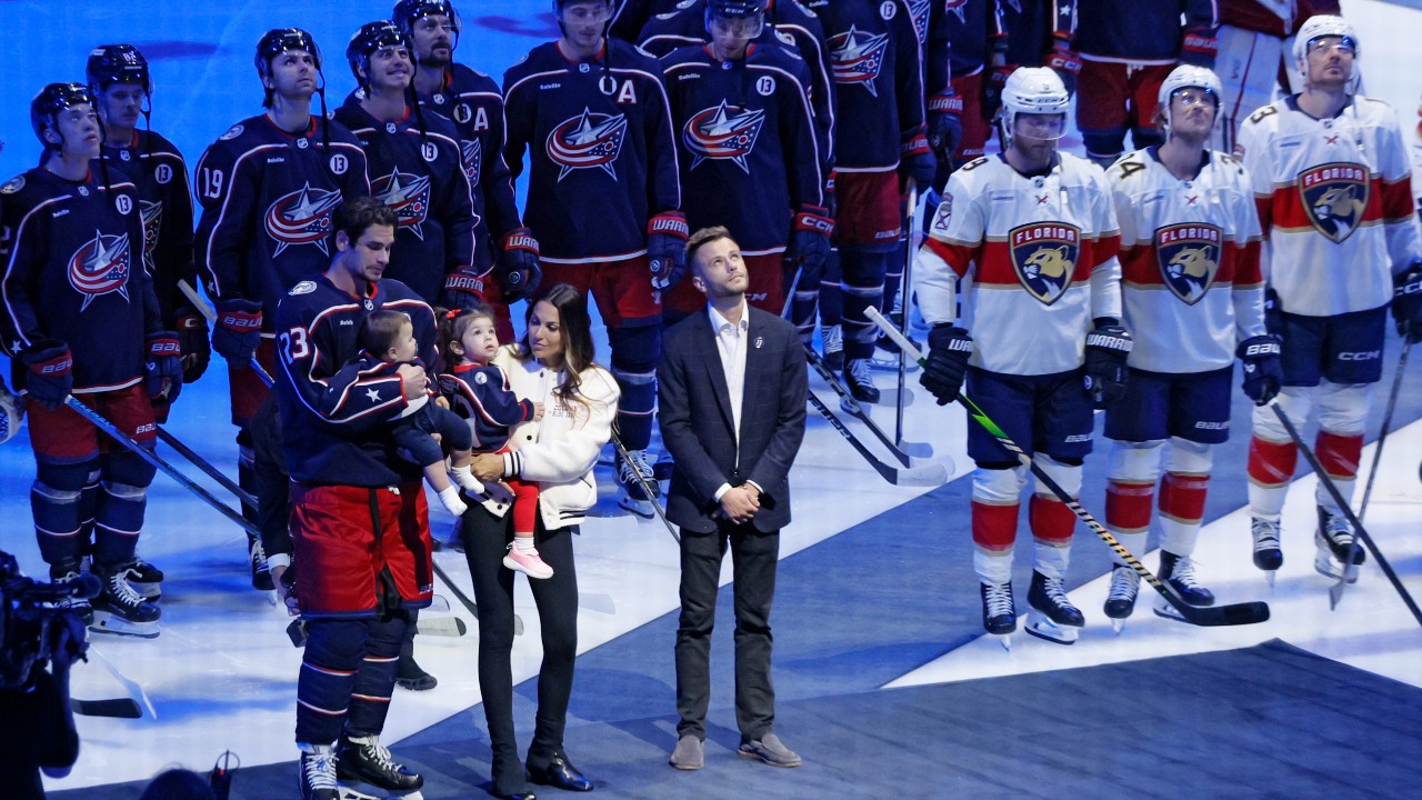 Blue Jackets fans sing happy birthday to Gaudreau’s son