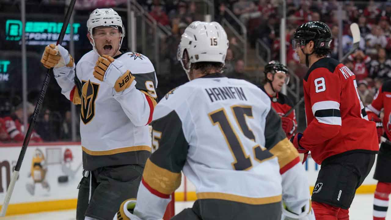 NHL Roundup: Golden Knights snap four-game skid with win over Devils