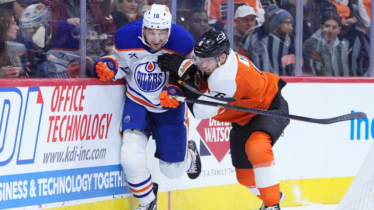 Tippett’s pair paces Flyers over Oilers in first game back