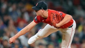 Boston Red Sox starting pitcher Nick Pivetta throws during the first inning of a baseball game against the Tampa Bay Rays, Friday, Sept. 27, 2024, in Boston. (Michael Dwyer/AP)