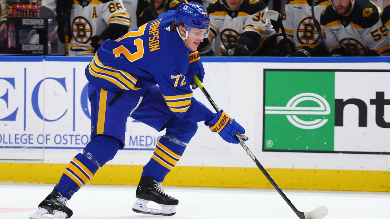 Sabres’ Tage Thompson out of lineup against Blue Jackets