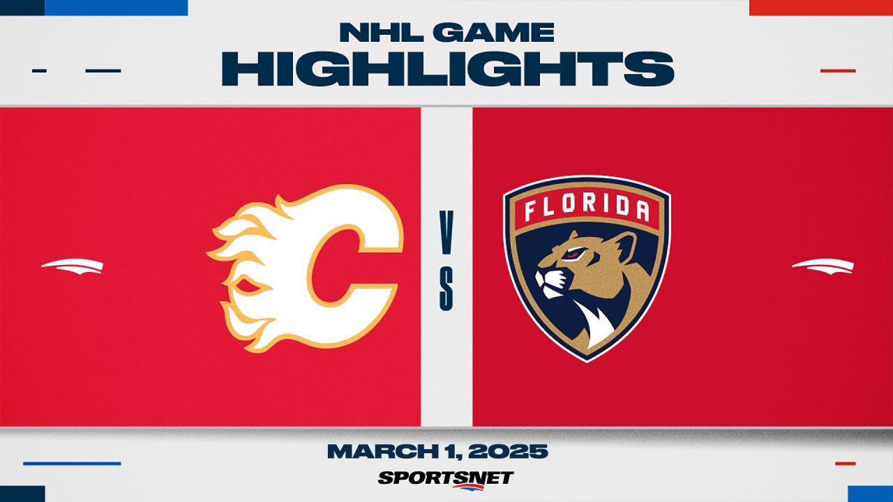 NHL Highlights: Panthers 3, Flames 0