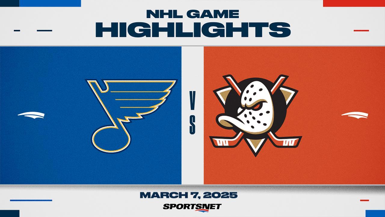 NHL Highlights: Blues 4, Ducks 3