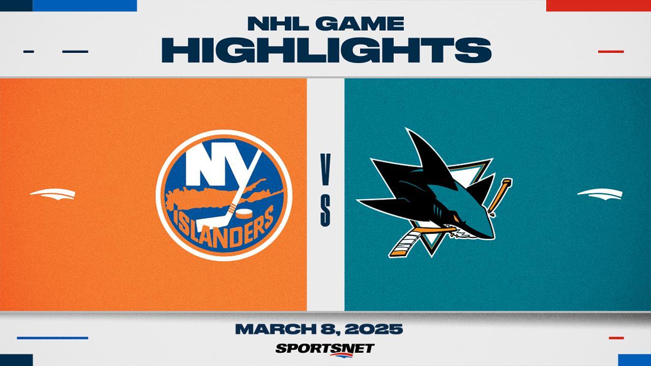 NHL Highlights: Islanders 4, Sharks 2