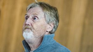 Ski jump manager of the Norwegian Ski Federation Jan-Erik Aalbu briefs the press during a news conference after the ski jump scandal, in Holmenkollen, Oslo, Norway, Tuesday March 12, 2025. (Heiko Junge/NTB Scanpix via AP)