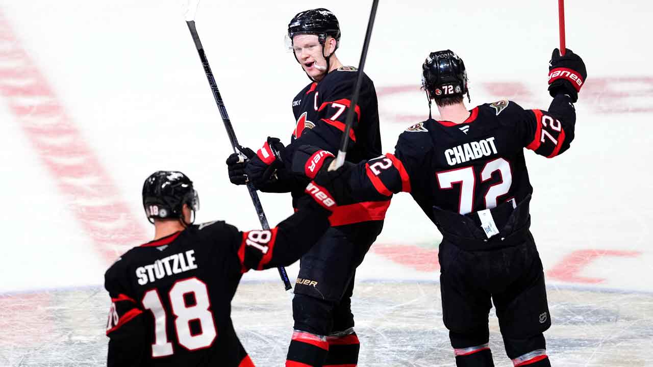 Captain Brady Tkachuk comes up clutch yet again for surging Senators